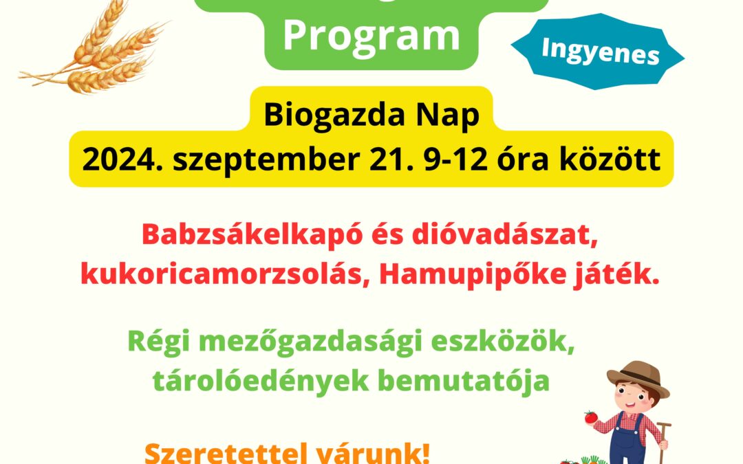 Biogazda nap az Ökopiacon 2024. szeptember 21-én